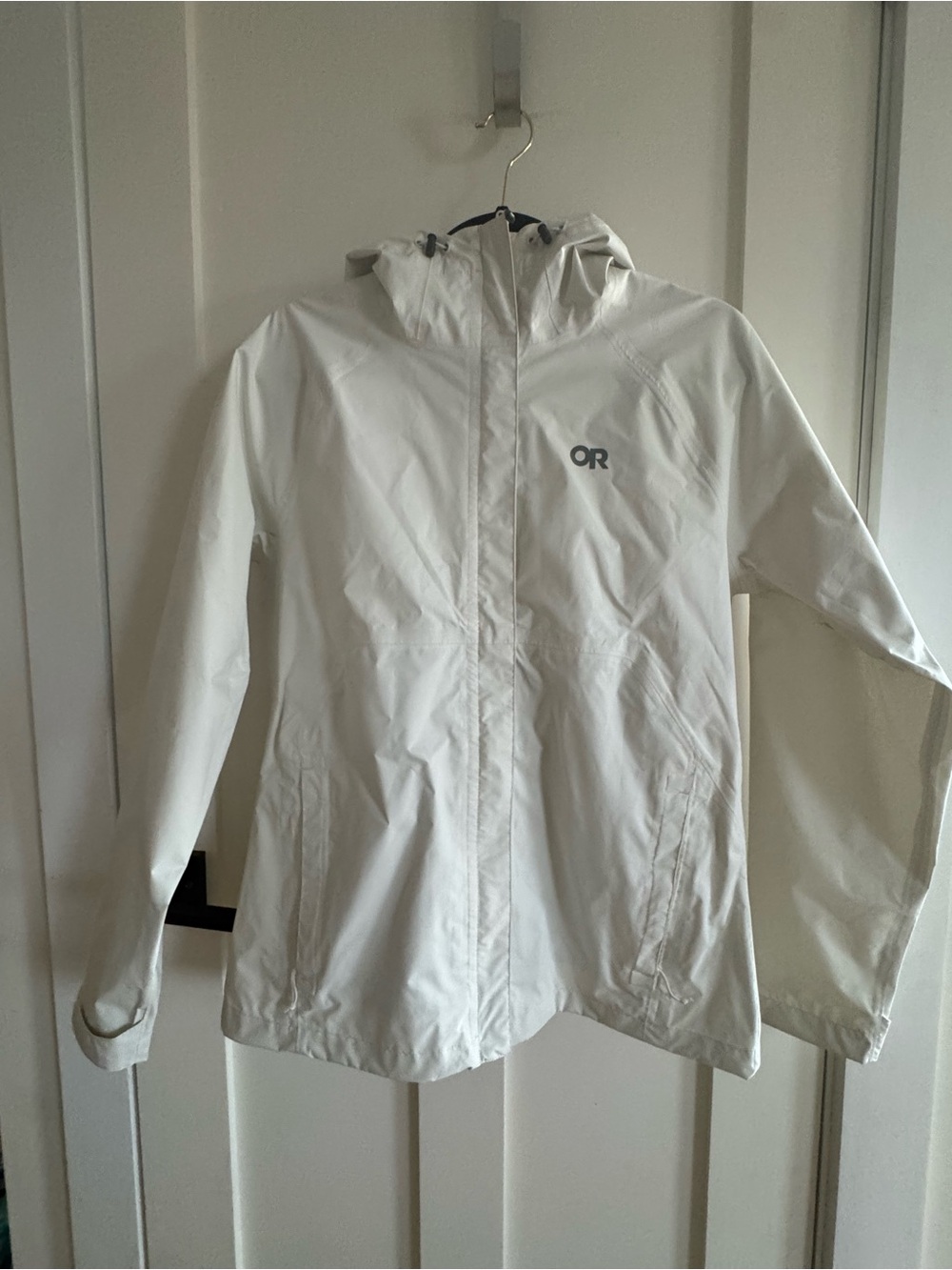 Outdoor Research Apollo Rain Jacket women’s medium windbreaker white - $139 - Picture 2 of 7